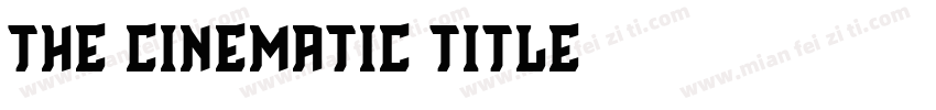 the cinematic title字体转换